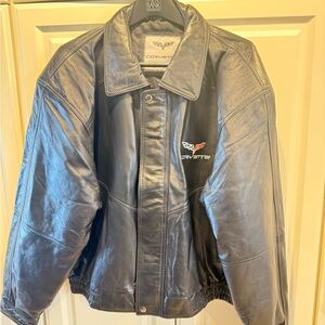 Corvette Black Leather Jacket
